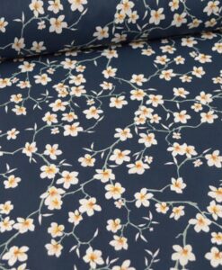Tissu coton amandier