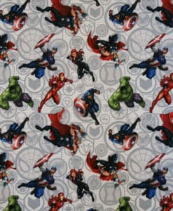 tissu coton avengers action