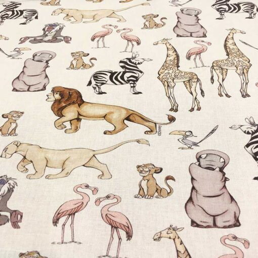 Tissu coton disney le roi lion