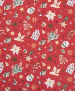 Tissu coton imprimé cadeau de noël