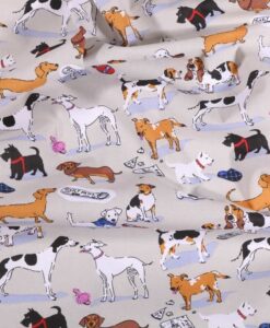 Tissu coton imprimé chien