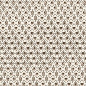 Lot De 10 Coupons De Mousseline De Polyester - Tissu Taupe à Motifs Blancs, 50x140cm