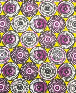 Tissu coton imprimé soweto vert et anis
