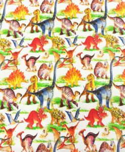 Tissu coton jurassic