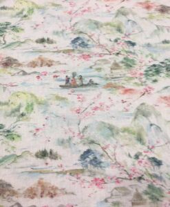 Tissu coton lac japonnais