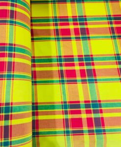 Tissu coton madras 057