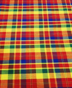 Tissu coton madras 080