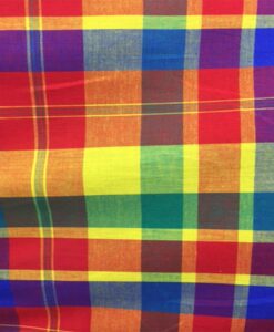 Tissu coton madras 091