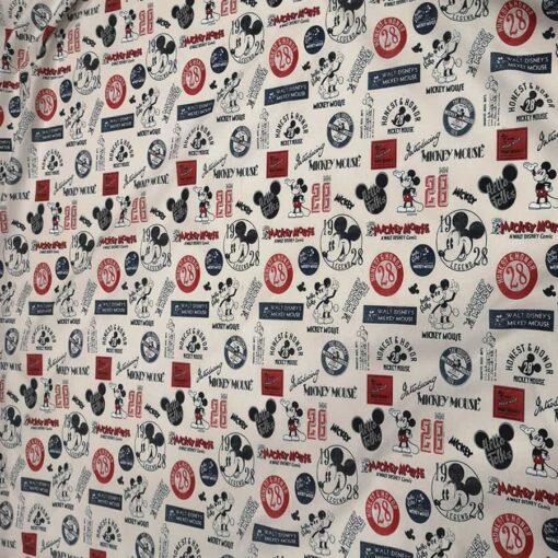 Tissu coton Mickey Mouse Walt Disney
