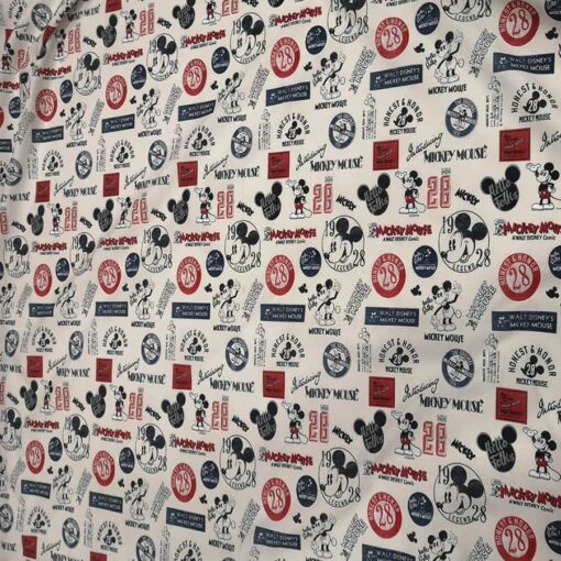 Tissu coton Mickey Mouse Walt Disney