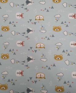 Tissu jersey de coton tipi renard