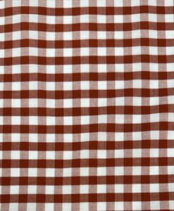 Alternative view of Tissu coton vichy terracotta