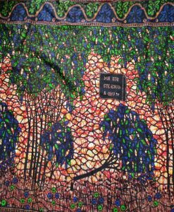 Tissu coton wax arbre tomber