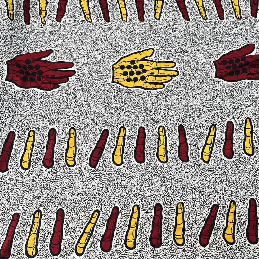 Tissu coton wax imprimé 22