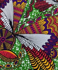 Tissu coton wax imprimé Ailes printanières