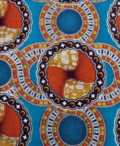 Tissu coton wax imprimé Cercles sables du Sahel