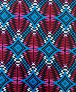 Tissu coton wax imprimé Diamants électriques