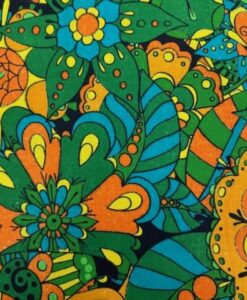 Tissu coton wax imprimé Jardin exotique