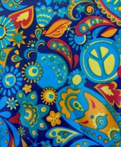 Tissu coton wax imprimé Peace & Soleil