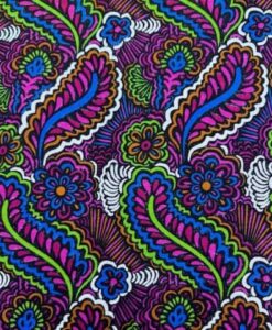 Tissu coton wax imprimé Spirales vibrantes