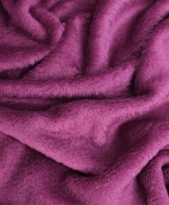 Tissu doudou prune
