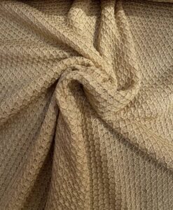 Tissu effet cotte de maille or