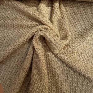 Tissu effet cotte de maille or