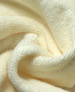 Tissu éponge bambou jaune beurre