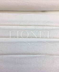 Tissu eponge blanc