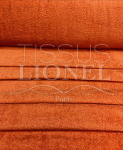 Tissu eponge orange