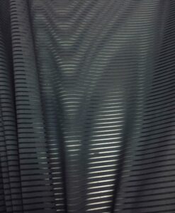 Tissu jersey de coton rayure transparente anthracite