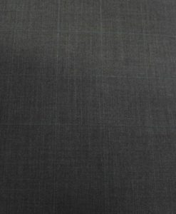 Tissu lainage gris anthracite à carreaux