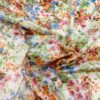 Tissu polyester jardin fleuris