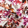 Tissu satin de coton fleurs d'automne