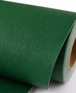 Alternative view of Tissu simili cuir vert