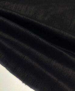 Alternative view of Tissu soie sauvage noir