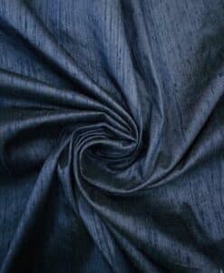 Tissu soie shantung marine