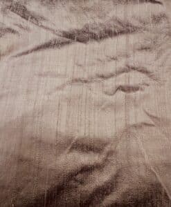 Alternative view of Tissu soie shantung marron glacé