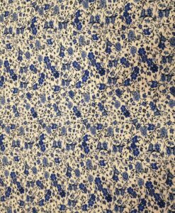 Tissu toucher de soie motif florales 2