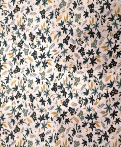 Tissu toucher de soie motif florales 3