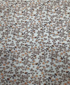 Tissu toucher de soie motif florales 5