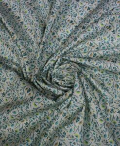 Tissu toucher de soie motif florales 6