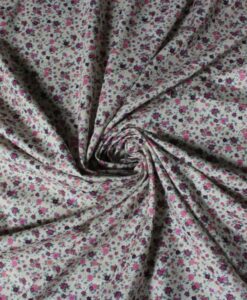 TISSU TOUCHER DE SOIE MOTIF FLORALES 7