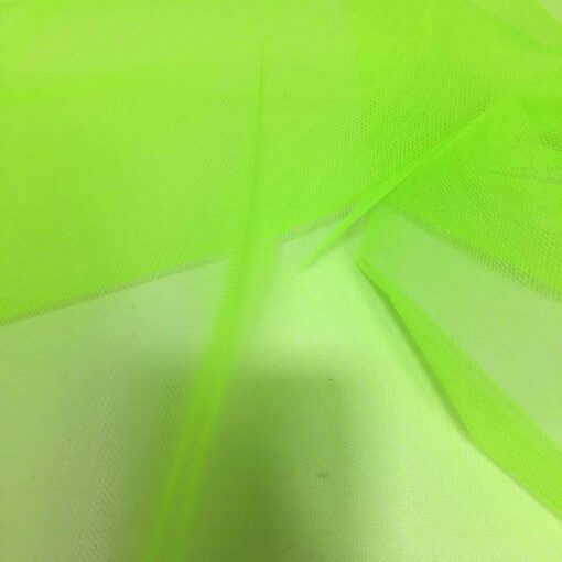 Tulle souple vert fluo