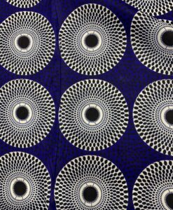 Tissu wax africain circle point