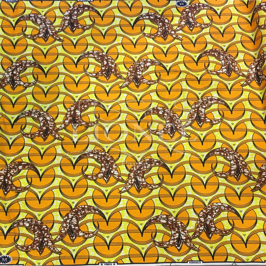 COTON IMPRIMÉ WAX AFRICAIN 068 Tissus Lionel