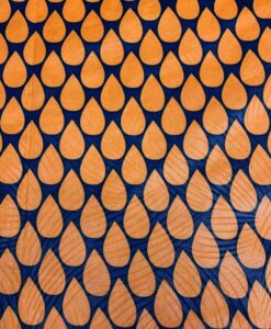 Tissu wax africain goutte d'eau