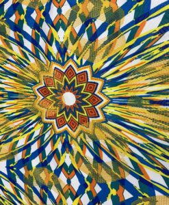 Tissu wax africain mandala