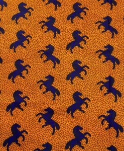Tissu wax chevaux