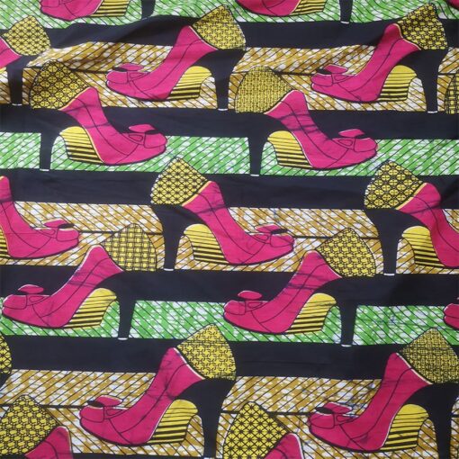 Tissu wax escarpin